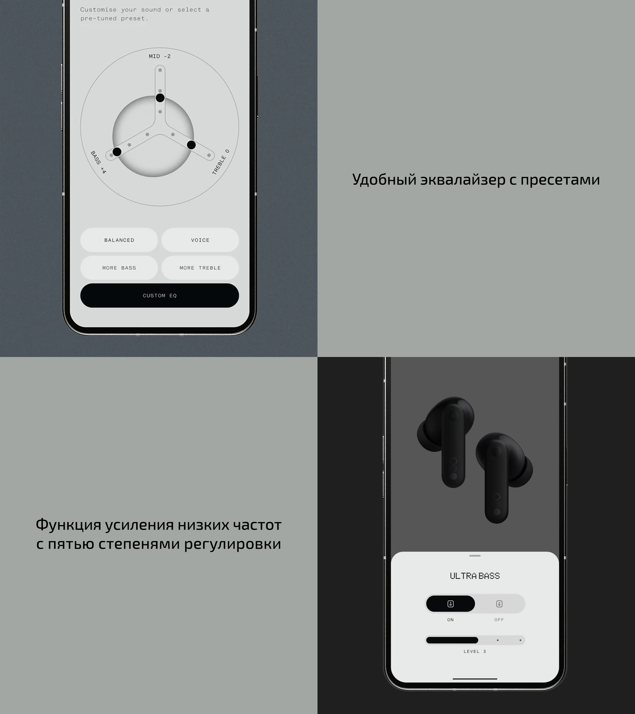 Беспроводные наушники CMF Buds Pro by Nothing (TWS) — Адаптивное шумоподавление
