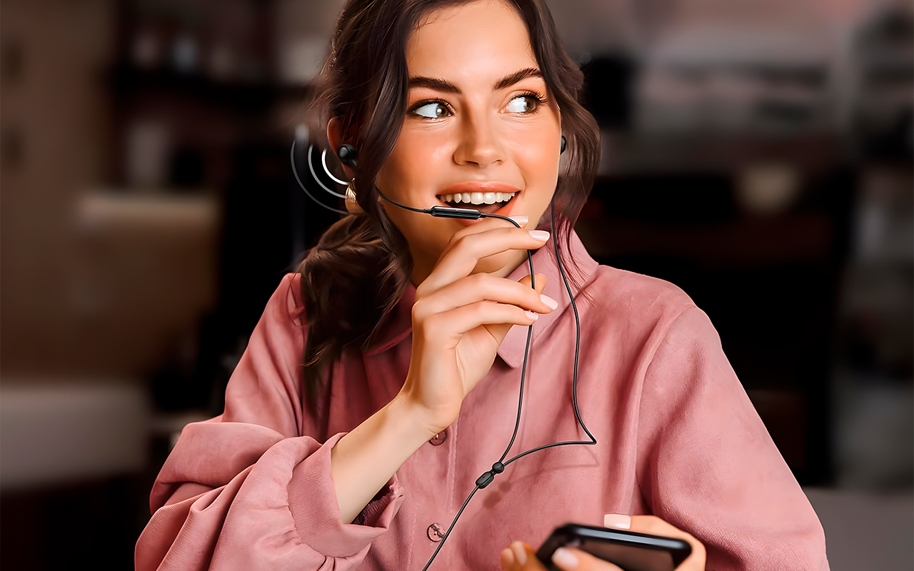 Проводные наушники Ugreen (USB-C) (EP103) — Управление на кончиках пальцев