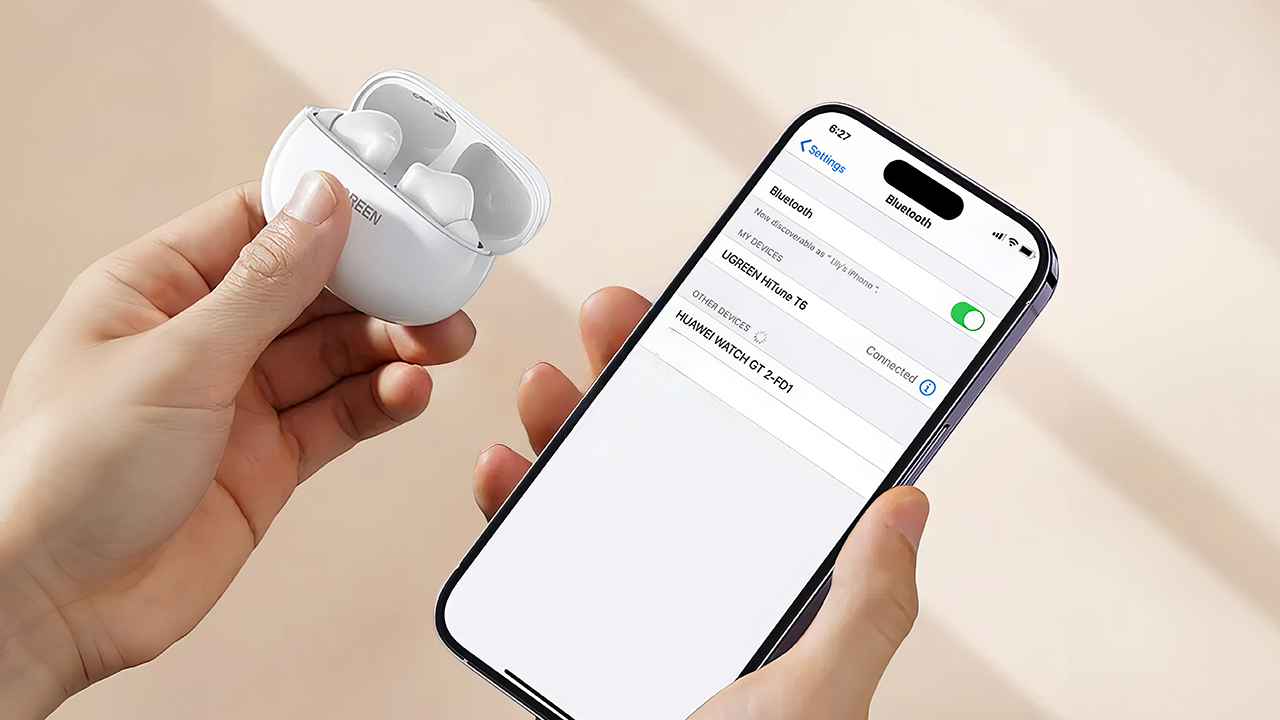 Беспроводные наушники Ugreen HiTune T6 (TWS) (WS200) — Быстро и стабильно