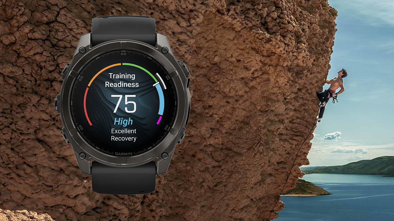 Спортивные часы Garmin fenix 8, 43 мм, AMOLED, титан с DLC, сапфир, силиконовый ремешок цвета чёрный/«серая галька» — Больше, чем просто часы
