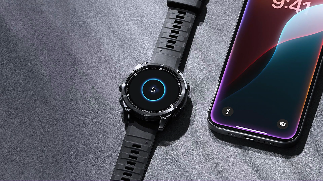 Спортивные часы Garmin fenix 8, 47 мм, AMOLED, титан с DLC, сапфир, силиконовый ремешок цвета чёрный/«серая галька» — Утро начинается с аналитики