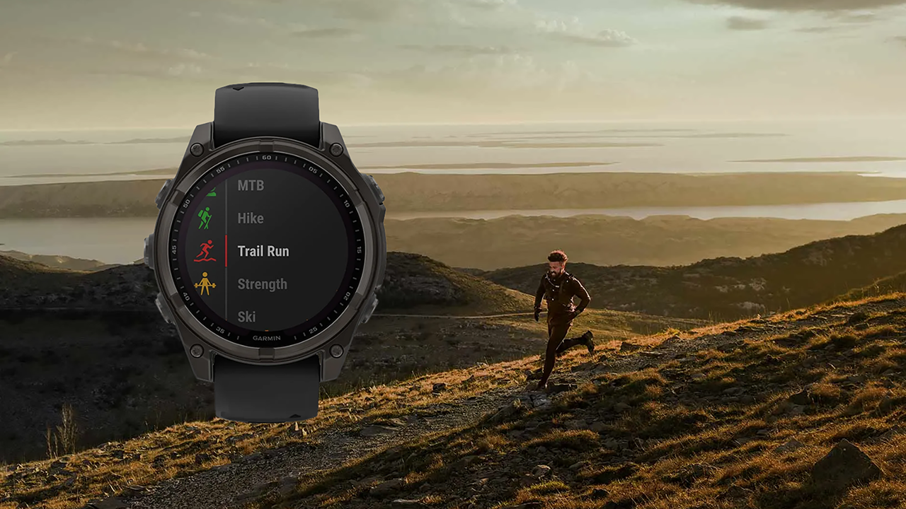 Спортивные часы Garmin fenix 8, 47 мм, Solar, титан с DLC, сапфир, силиконовый ремешок цвета чёрный/«серая галька» — Где заканчиваются тропы и начинаются возможности