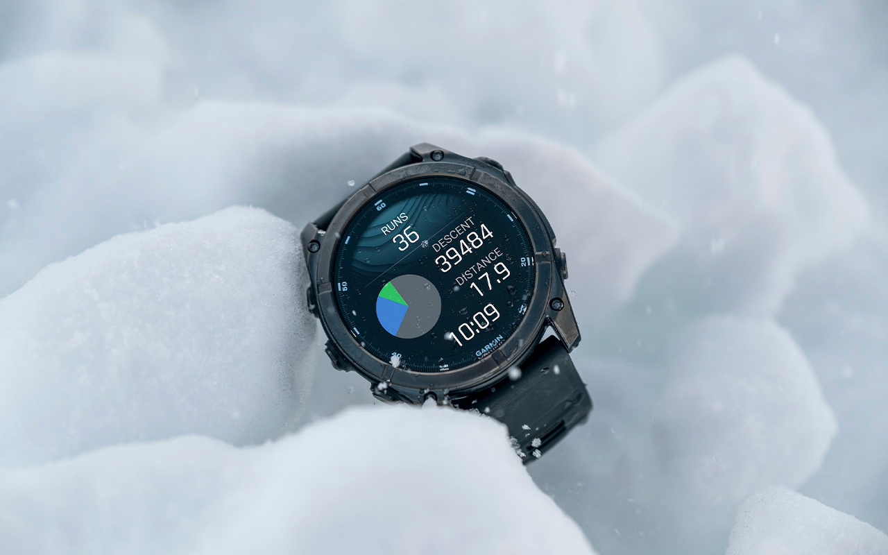 Спортивные часы Garmin fenix E, 47 мм, AMOLED, синевато-серый безель, чёрный силиконовый ремешок — Для тех, кому не сидится на месте
