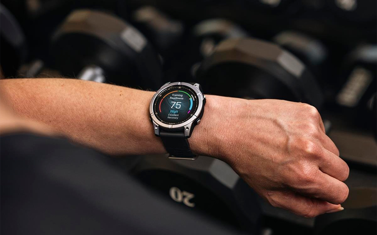 Спортивные часы Garmin fenix E, 47 мм, AMOLED, синевато-серый безель, чёрный силиконовый ремешок — Точное отслеживание показателей активности