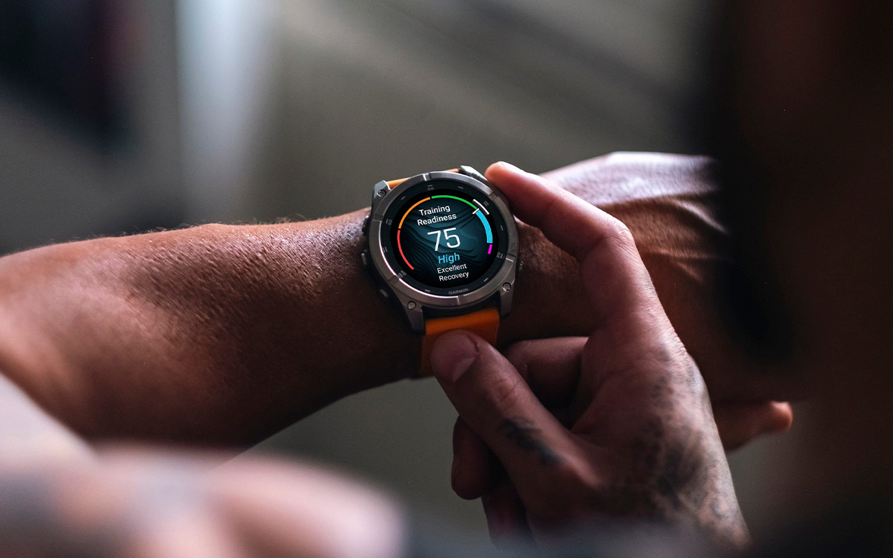 Спортивные часы Garmin fenix E, 47 мм, AMOLED, синевато-серый безель, чёрный силиконовый ремешок — Умные функции для повседневного использования