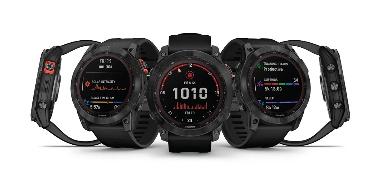 Спортивные часы Garmin fenix 7X Sapphire Solar Edition, 51 мм, силиконовый ремешок цвета «Уайтстоун» — Постоянный контроль