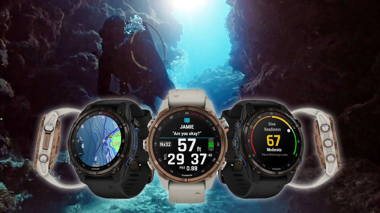 Спортивные часы Garmin Descent Mk3i, 43 мм, чёрный силиконовый ремешок — В автономном плавании