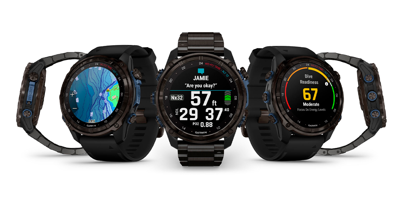 Спортивные часы Garmin Descent Mk3i, 51 мм, чёрный силиконовый ремешок — Покоряйте глубины