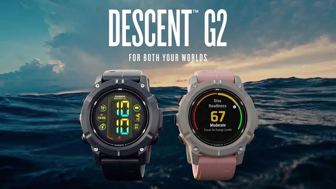 Спортивные часы Garmin Descent G2, силиконовый ремешок цвета «морская ракушка» — Точное отслеживание и анализ