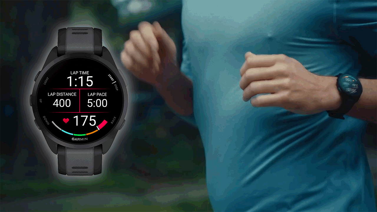Спортивные часы Garmin Forerunner 165 Music, силиконовый ремешок цвета «туманный серый»/«Уайтстоун» — Не теряйте курс!