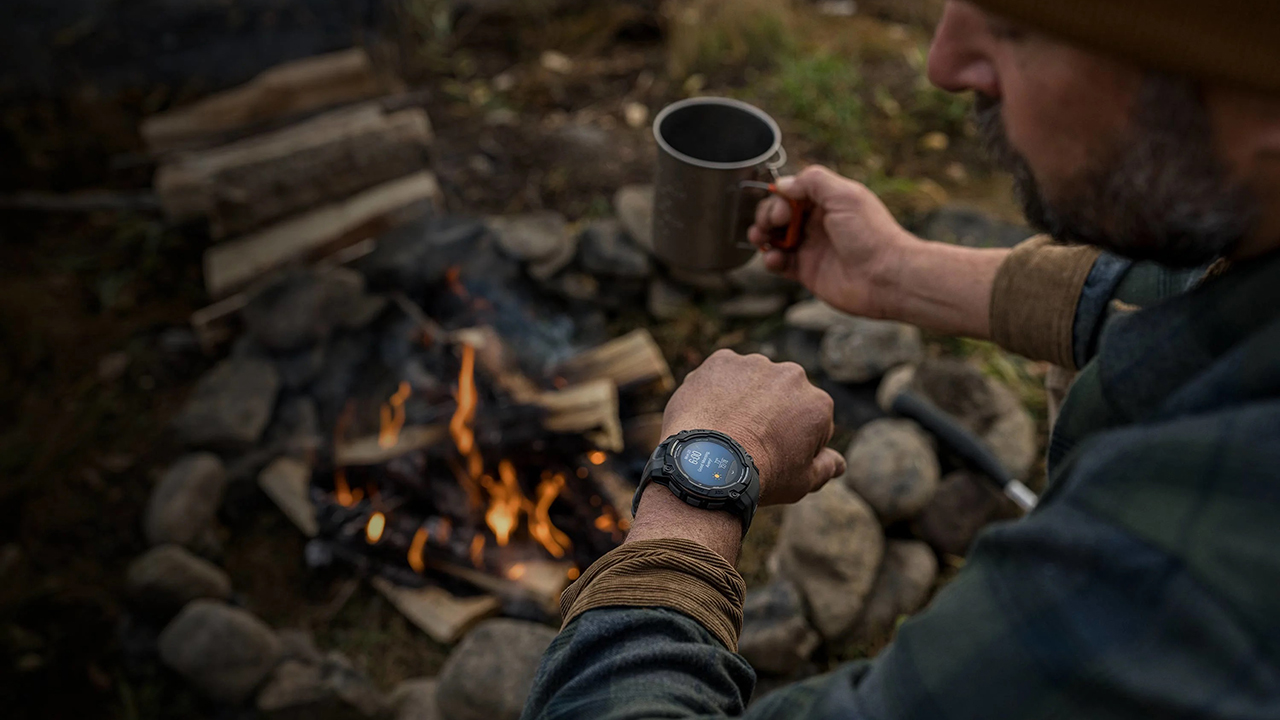 Спортивные часы Garmin Instinct 3, 45 мм, AMOLED, силиконовый ремешок цвета «южные тропики» — Тренировки без ограничений