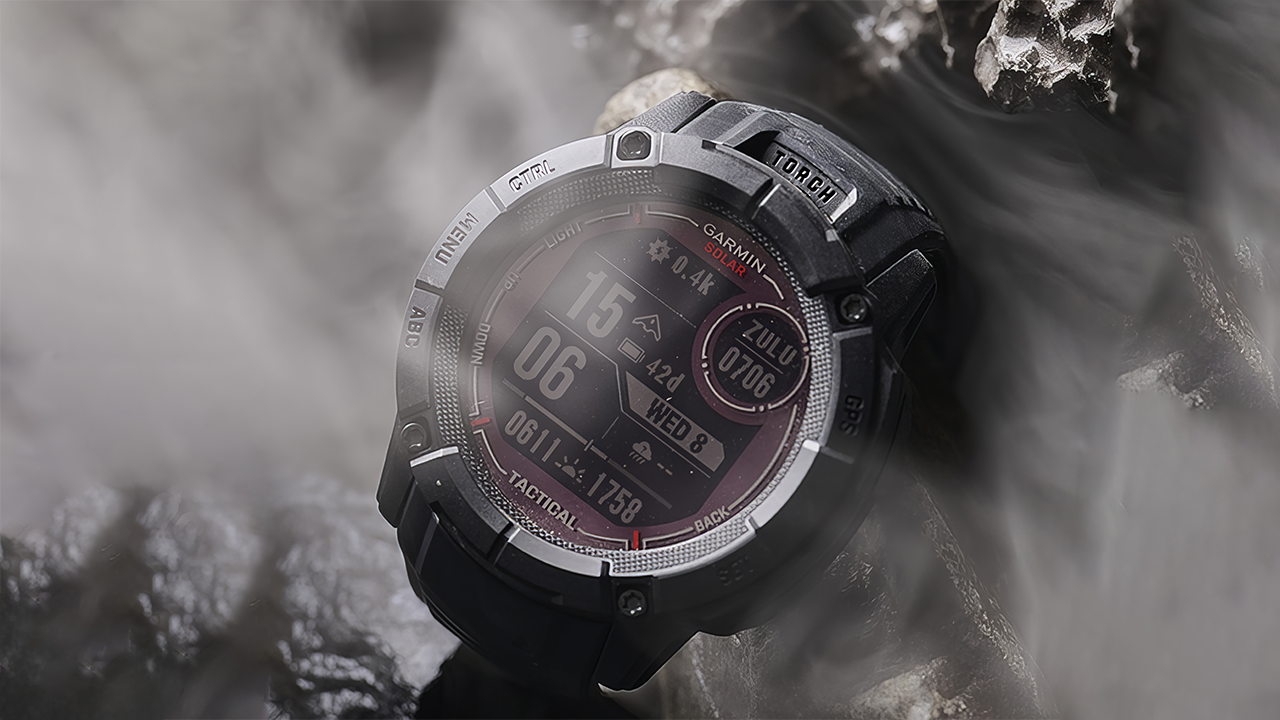 Спортивные часы Garmin Instinct 2X Solar Standard Edition, 50 мм, силиконовый ремешок графитового цвета — Несокрушимый компаньон