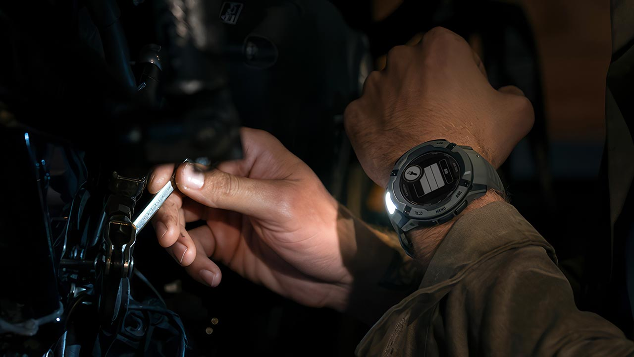 Спортивные часы Garmin Instinct 2X Solar Standard Edition, 50 мм, силиконовый ремешок графитового цвета — Личный луч света