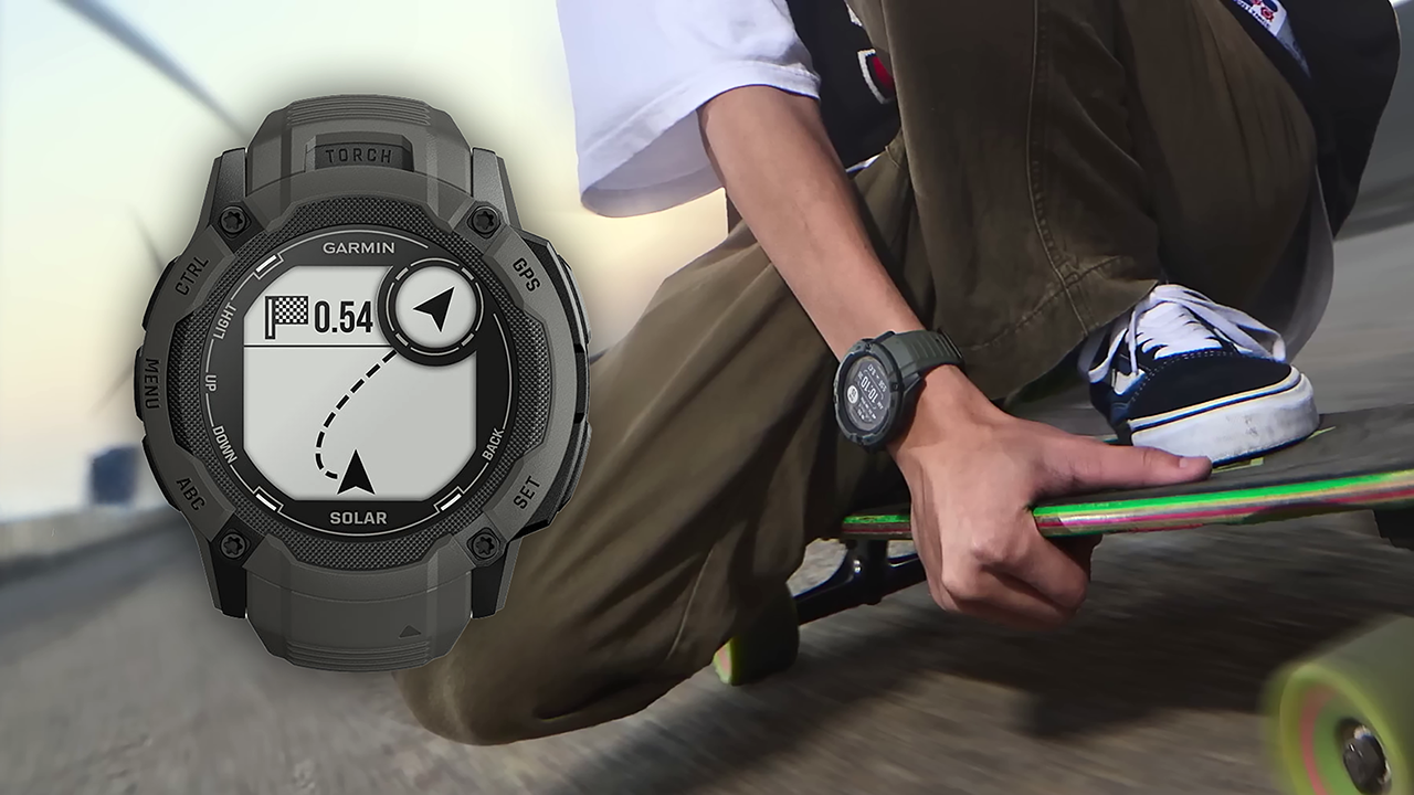 Спортивные часы Garmin Instinct 2X Solar Standard Edition, 50 мм, силиконовый ремешок графитового цвета — Когда важна точность