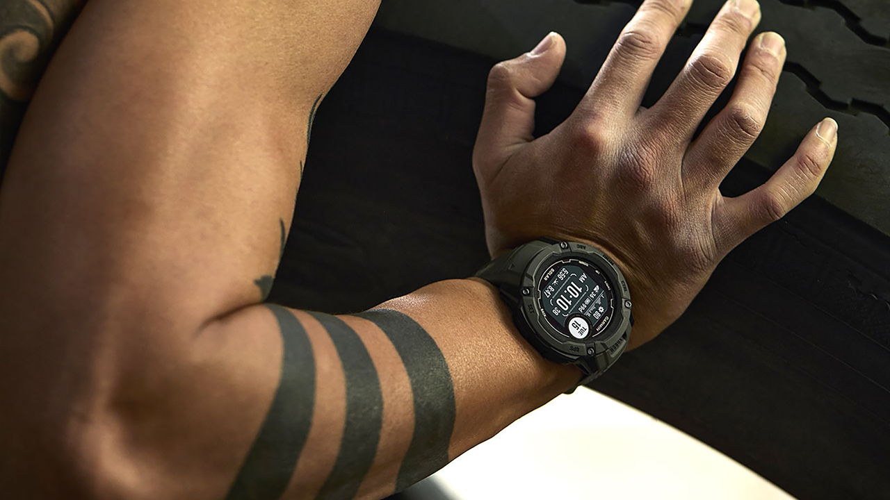 Спортивные часы Garmin Instinct 2X Solar Standard Edition, 50 мм, силиконовый ремешок графитового цвета — Личный помощник