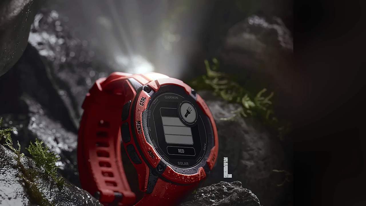 Спортивные часы Garmin Instinct 2X Solar Standard Edition, 50 мм, силиконовый ремешок графитового цвета — На пределе возможностей