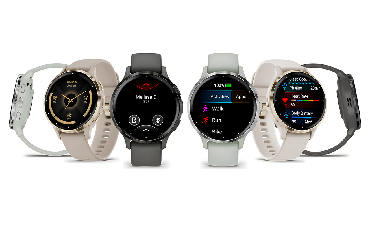 Спортивные часы Garmin Venu 3S, 41 мм, «французский серый» кожаный ремешок, «французский серый» силиконовый ремешок — С комфортом во всех начинаниях