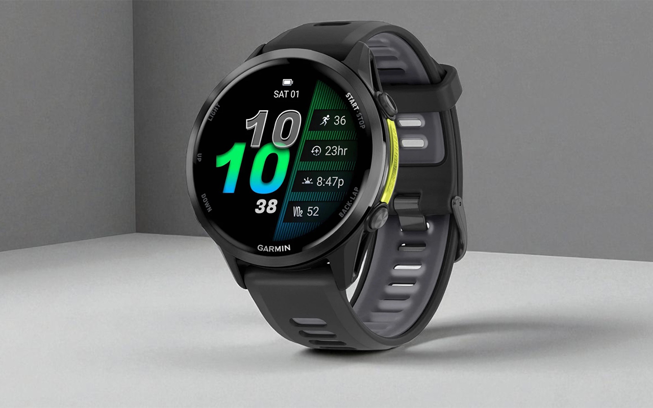 Спортивные часы Garmin Forerunner 970, силиконовый ремешок цвета чёрный/дымчато-серый — Детализированные метрики бега