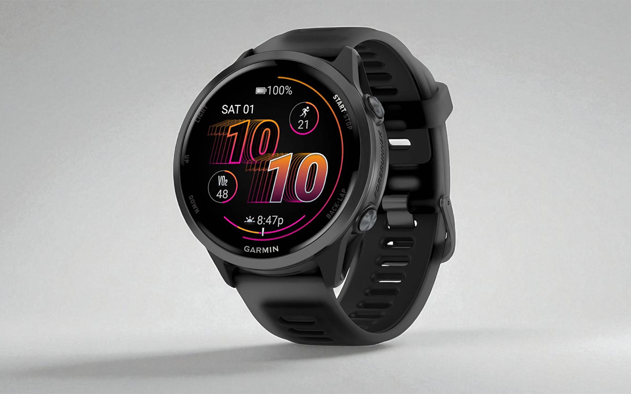 Спортивные часы Garmin Forerunner 570, 42 мм, силиконовый ремешок цвета «полупрозрачный костяной»/«манго» — Личный тренер у вас на запястье