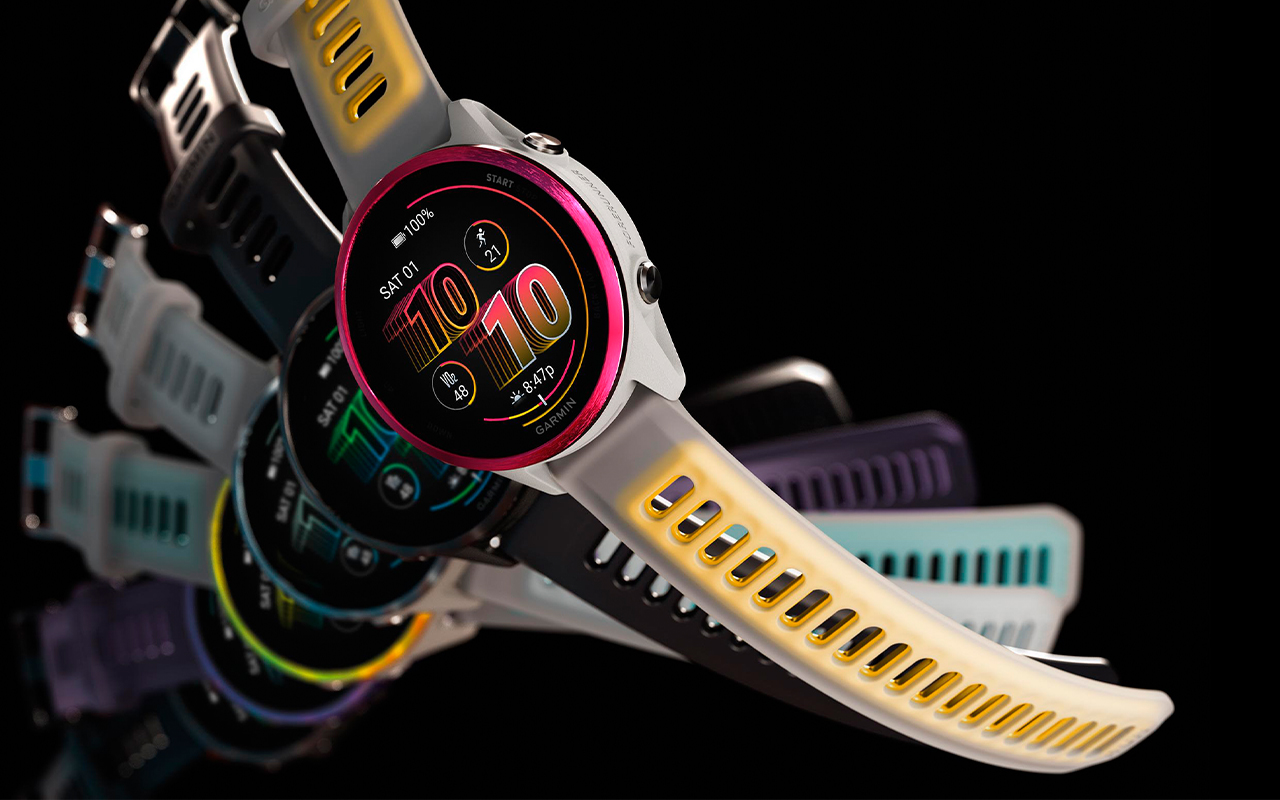Спортивные часы Garmin Forerunner 570, 47 мм, силиконовый ремешок цвета «полупрозрачный фиолетовый»/индиго — Выполняйте упражнения правильно