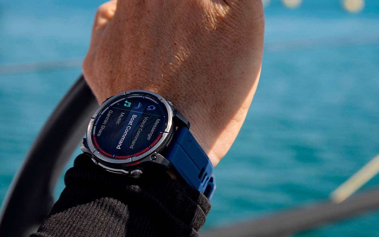 Спортивные часы Garmin quatix 8, AMOLED, 47 мм, силиконовый ремешок — Сверхточная навигация на воде и на суше