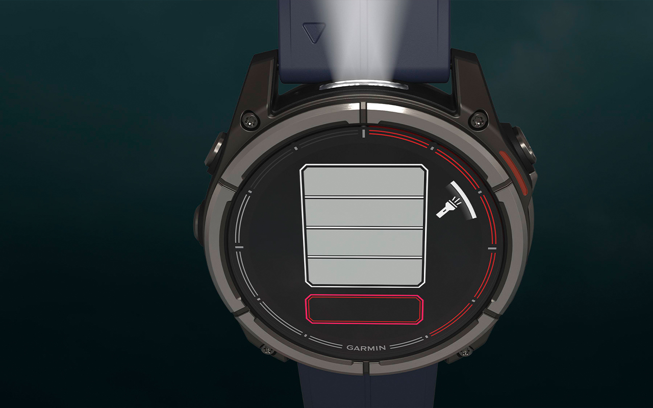 Спортивные часы Garmin quatix 8, AMOLED, 47 мм, силиконовый ремешок — Базовый набор функция для умных часов
