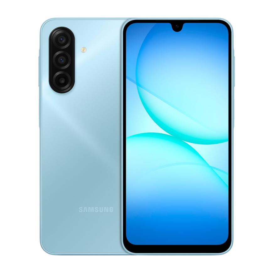 Смартфон Samsung Galaxy A17 4G 4 ГБ | 128 ГБ (Голубой | Light Blue) — Энергоэффективный и довольно производительный