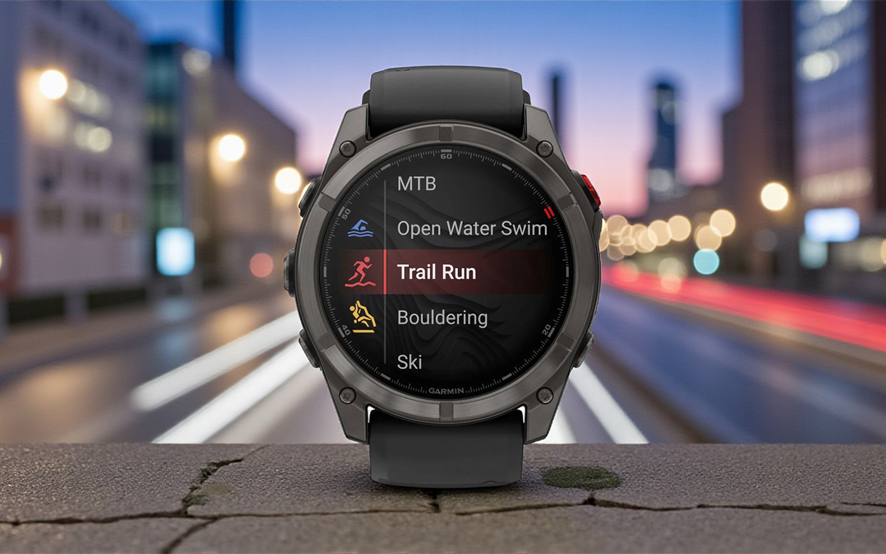 Спортивные часы Garmin fenix 8 Pro, 47 мм, AMOLED, титан с DLC, сапфир, силиконовый ремешок цвета «чёрный/серый» — Десятки спортивных режимов