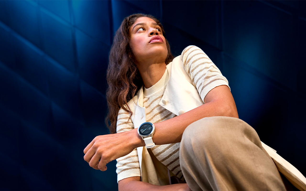 Спортивные часы Garmin Venu 4, 41 мм, силиконовый ремешок цвета «барвинка» — Более 80 видов спорта