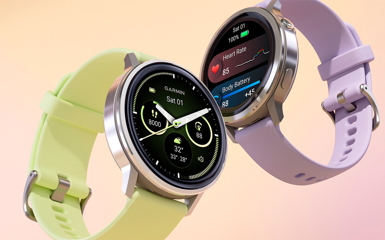 Спортивные часы Garmin Venu 4, 41 мм, чёрный силиконовый ремешок — Великолепный экран и стальной корпус
