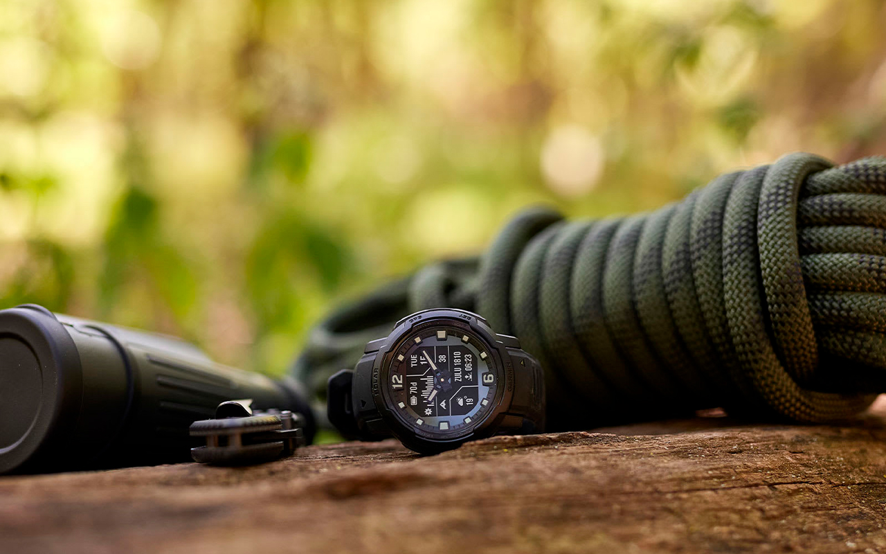 Спортивные часы Garmin Instinct Crossover Solar Tactical Edition, чёрный силиконовый ремешок — Спортивные функции