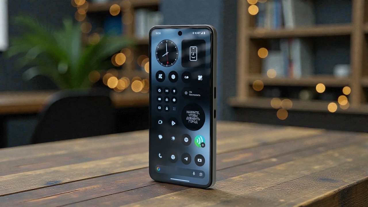 Смартфон Nothing Phone (3a) Lite 8 ГБ + 256 ГБ (Чёрный | Black) (версия Global) — Операционная система со своим стилем