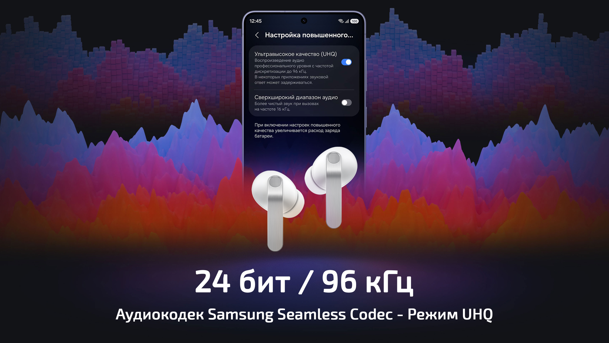 Беспроводные наушники Samsung Galaxy Buds4 Pro (TWS) — Продвинутый эквалайзер