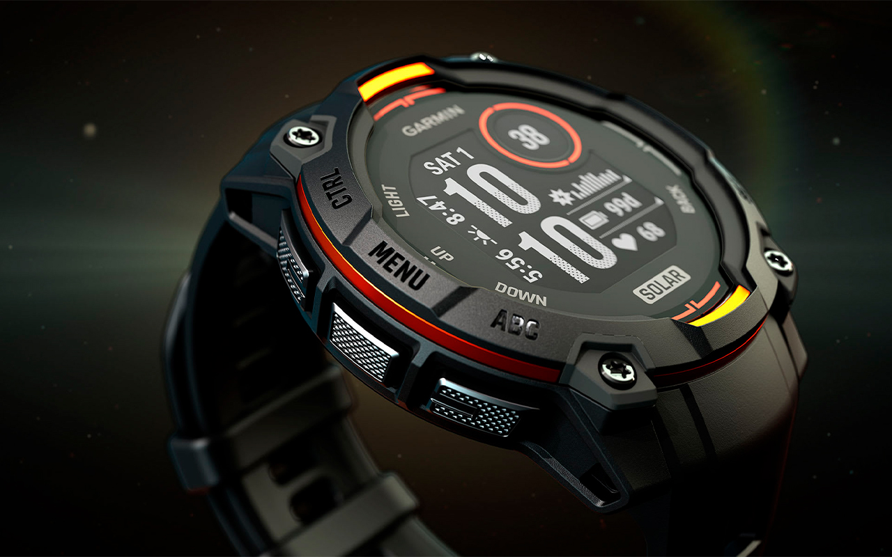 Спортивные часы Garmin Instinct 3, 50 мм, Solar, силиконовый ремешок цвета «солнечный луч/серый» — Для тех, кто не может сидеть на месте